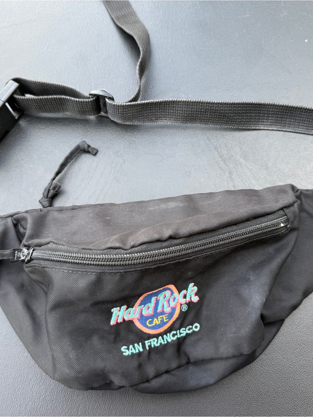 Hard Rock Cafe black San Francisco belt bag